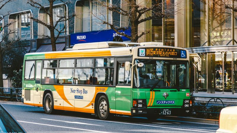 Xe buýt là phương tiện công cộng phổ biến ở Nhật